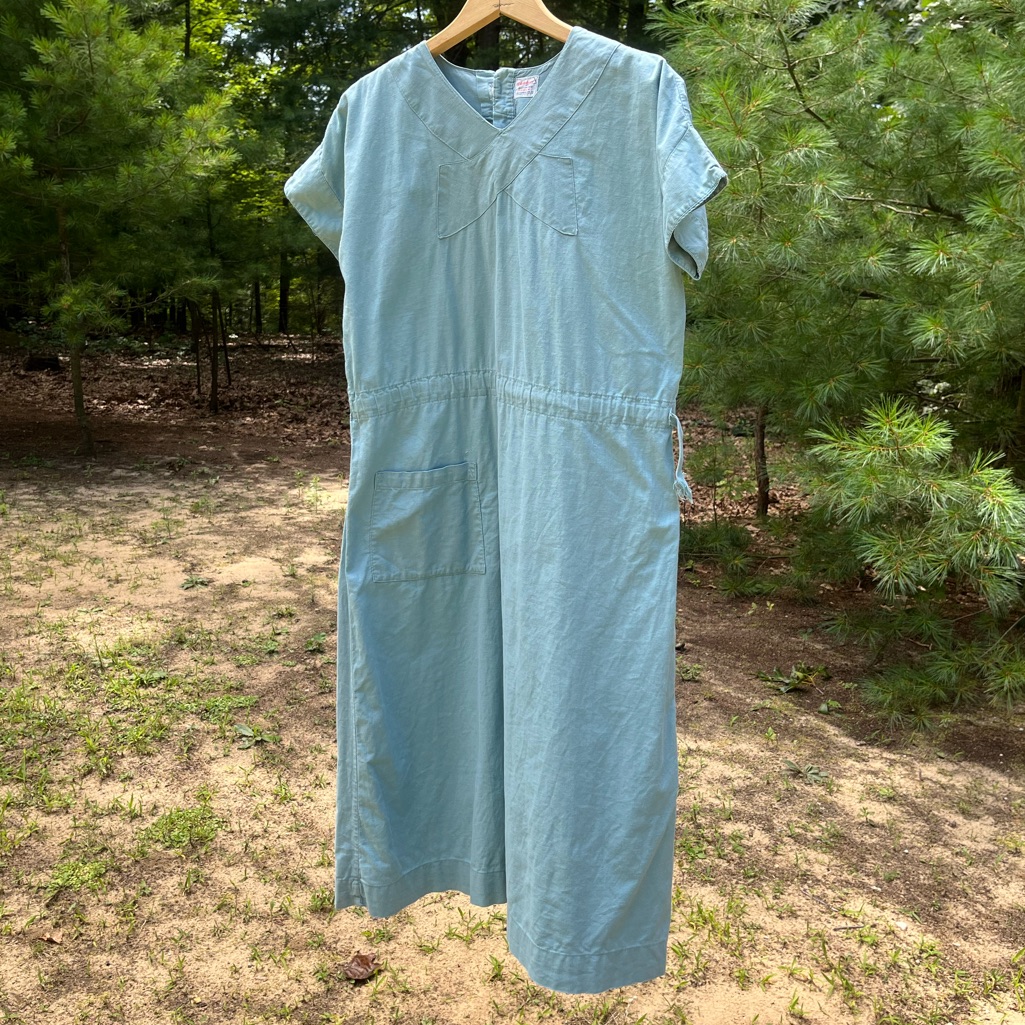 40s Whitehouse Sanforized Nurse’s Uniform / Scrubs Retro Antique Workwear